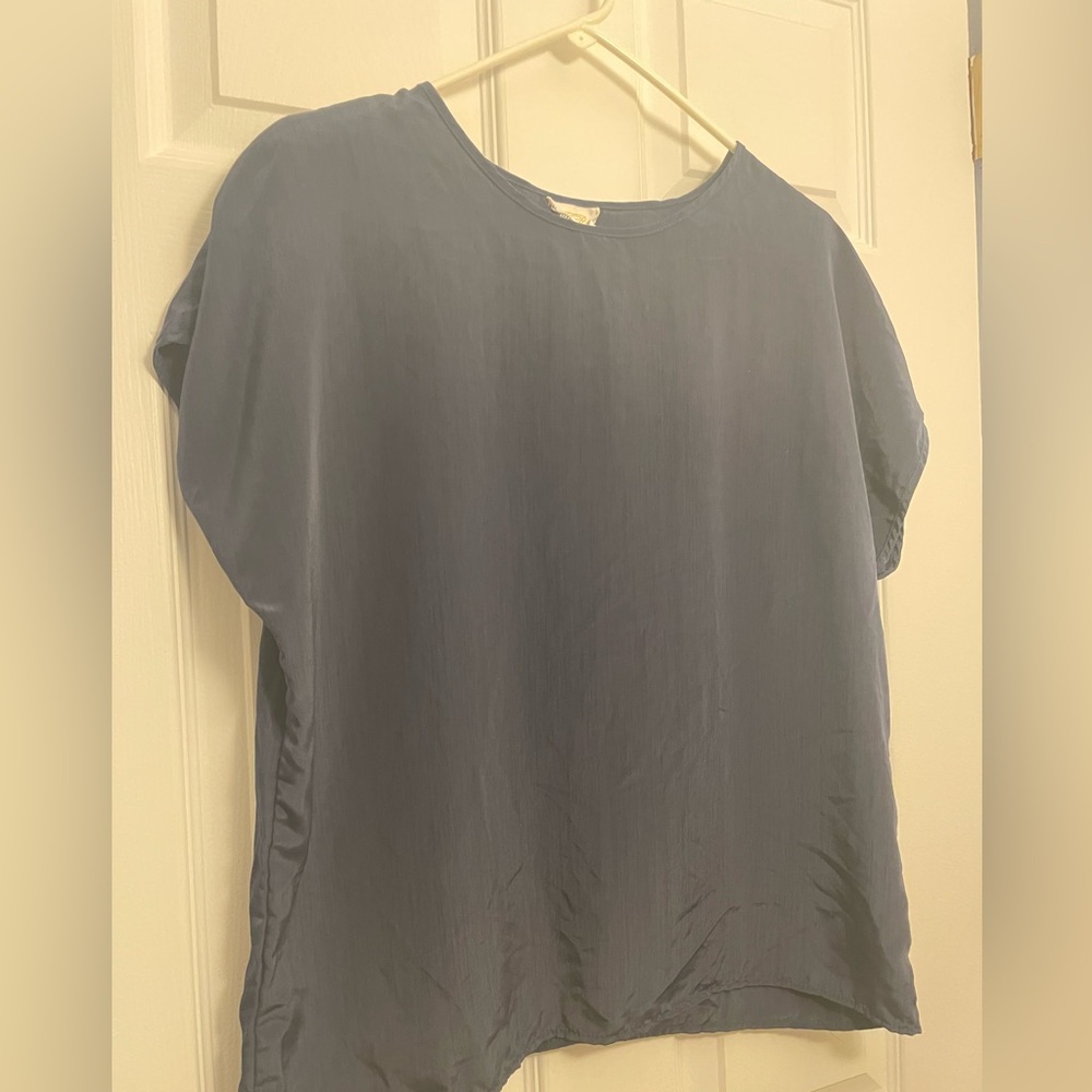 Vintage dark blue blouse